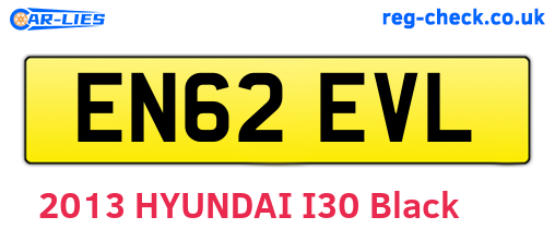 EN62EVL are the vehicle registration plates.