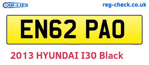 EN62PAO are the vehicle registration plates.