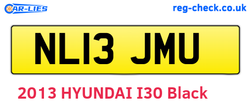NL13JMU are the vehicle registration plates.