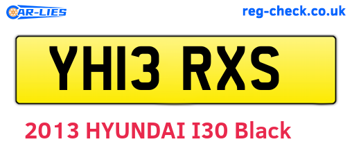 YH13RXS are the vehicle registration plates.