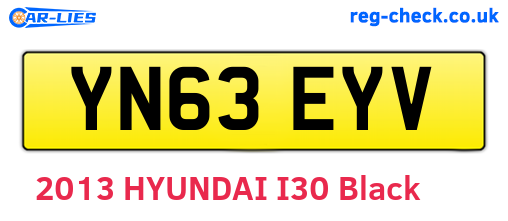 YN63EYV are the vehicle registration plates.