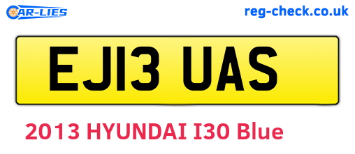 EJ13UAS are the vehicle registration plates.