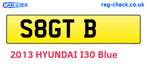 S8GTB are the vehicle registration plates.