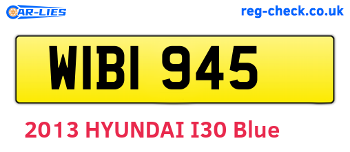 WIB1945 are the vehicle registration plates.