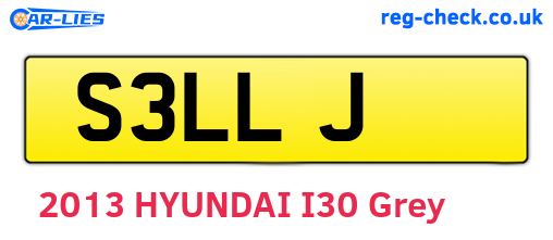 S3LLJ are the vehicle registration plates.