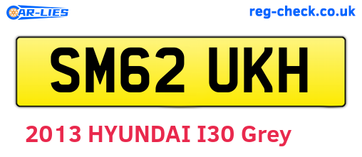 SM62UKH are the vehicle registration plates.