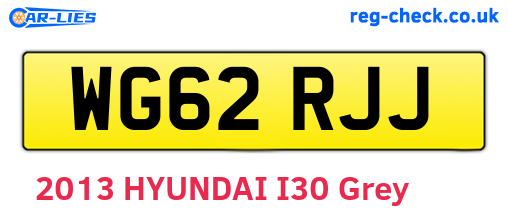 WG62RJJ are the vehicle registration plates.