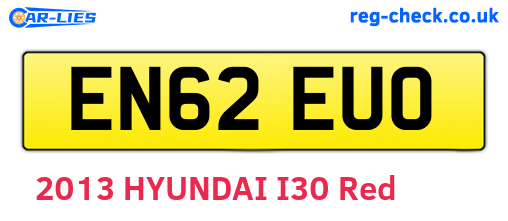 EN62EUO are the vehicle registration plates.