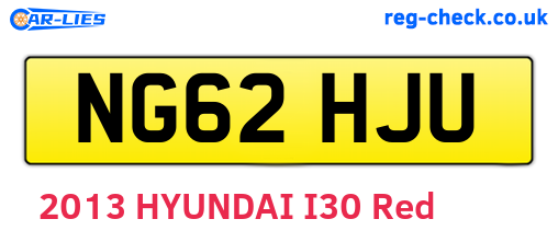 NG62HJU are the vehicle registration plates.