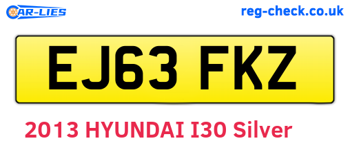 EJ63FKZ are the vehicle registration plates.
