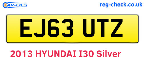 EJ63UTZ are the vehicle registration plates.