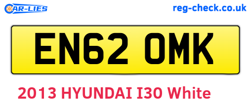 EN62OMK are the vehicle registration plates.