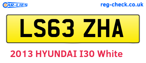 LS63ZHA are the vehicle registration plates.
