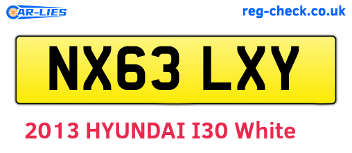 NX63LXY are the vehicle registration plates.