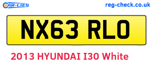 NX63RLO are the vehicle registration plates.