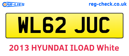 WL62JUC are the vehicle registration plates.