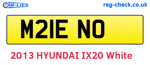 M21ENO are the vehicle registration plates.