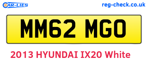 MM62MGO are the vehicle registration plates.