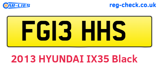 FG13HHS are the vehicle registration plates.