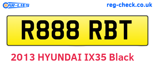 R888RBT are the vehicle registration plates.