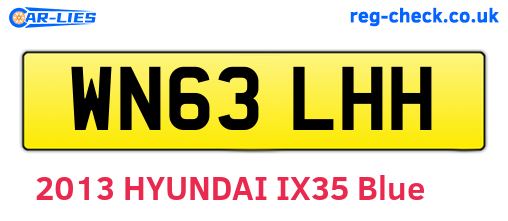 WN63LHH are the vehicle registration plates.
