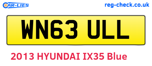 WN63ULL are the vehicle registration plates.