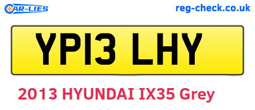 YP13LHY are the vehicle registration plates.