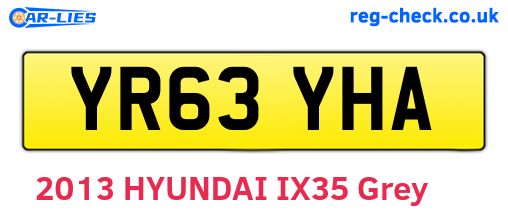 YR63YHA are the vehicle registration plates.