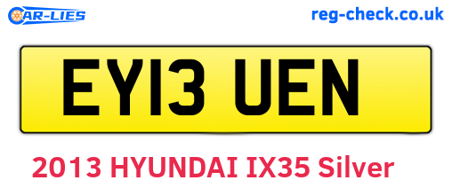 EY13UEN are the vehicle registration plates.
