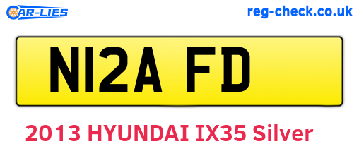 N12AFD are the vehicle registration plates.