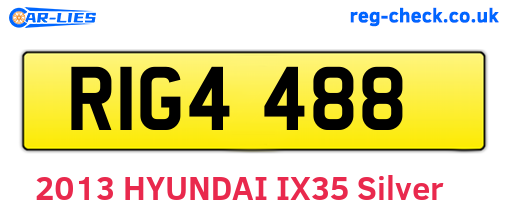 RIG4488 are the vehicle registration plates.
