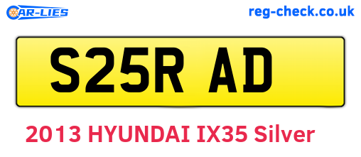S25RAD are the vehicle registration plates.