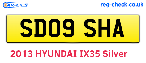 SD09SHA are the vehicle registration plates.