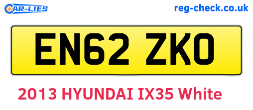 EN62ZKO are the vehicle registration plates.