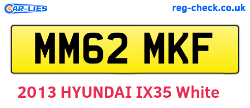 MM62MKF are the vehicle registration plates.