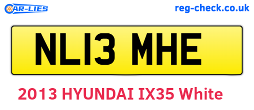 NL13MHE are the vehicle registration plates.