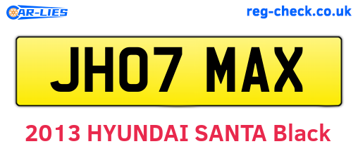 JH07MAX are the vehicle registration plates.