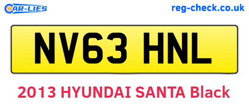 NV63HNL are the vehicle registration plates.