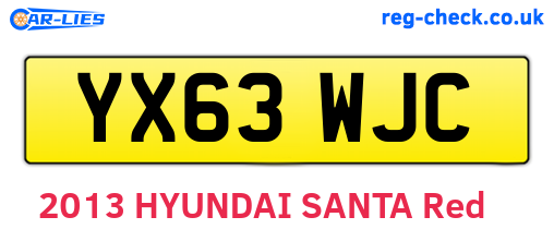 YX63WJC are the vehicle registration plates.