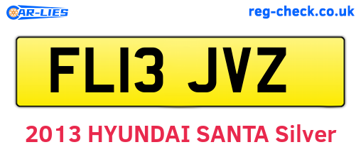 FL13JVZ are the vehicle registration plates.