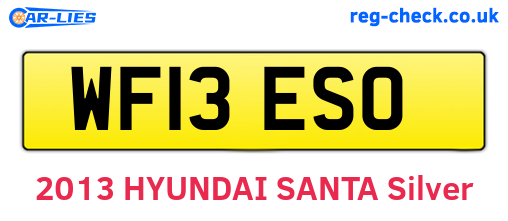 WF13ESO are the vehicle registration plates.