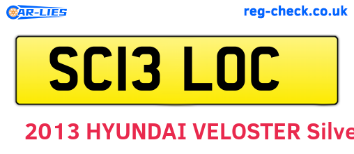 SC13LOC are the vehicle registration plates.