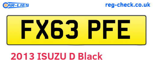 FX63PFE are the vehicle registration plates.