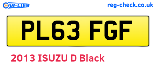 PL63FGF are the vehicle registration plates.