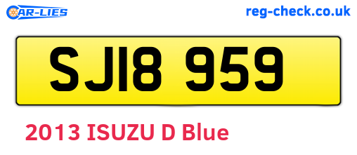 SJI8959 are the vehicle registration plates.