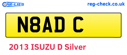 N8ADC are the vehicle registration plates.