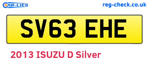 SV63EHE are the vehicle registration plates.