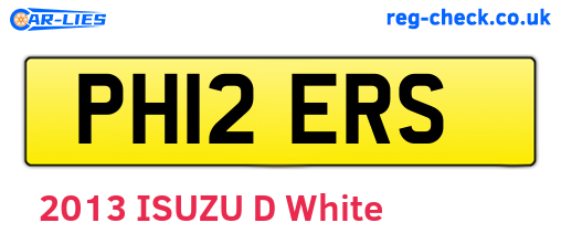 PH12ERS are the vehicle registration plates.