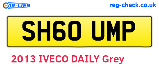 SH60UMP are the vehicle registration plates.