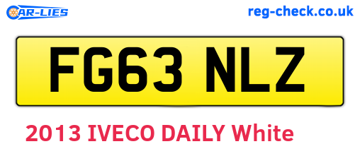 FG63NLZ are the vehicle registration plates.